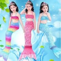 ราคา ICE SWEET ชุดนางเงือก หางนางเงือก ชุดว่ายน้ำนางเงือก ชุดว่ายน้ำเด็ก ชุดว่ายน้ำ 1 set ได้ถึง 3 ใส่สบายผ้านิ่ม สีสันน่ารั2 (8173613063)