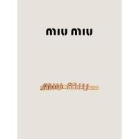ราคา กิ๊บติดผมโลหะเคลือบอีนาเมลสำหรับผู้หญิง Miu Miu (44162783396)