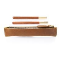 ราคา ของแท้หนังซิปปากกากระเป๋าดินสอ Vintage Crazy Horse หนัง Retro สไตล์ Creative School ผลิตภัณฑ์เครื่องเขียน (29936384725)