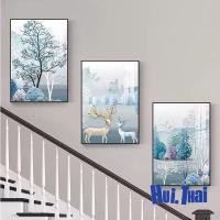 ราคา (Ready To ship) 3pcs/set Picture frame, mural picture, wall picture, floating frame, wall decoration, wall, picture (28330276290)