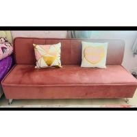 ราคา Sofabedโซฟาเบดสีชมพูมือ2ยาว1.80 เมตร-Living home (25331914656)