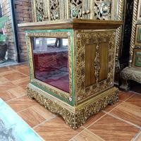 ราคา ตู้รับบริจาค ตู้บริจาคเงิน สีทองเก่าโบราณ ขนาด กว้าง 40 x ลึก 30 x สูง 40 ซม. ออกแบบสวยงาม งานประณีต แข็งแรงทนทาน (18141535840)