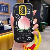 ราคา เคสสำหรับ OPPO A5 2020 A9 2020 เคสโทรศัพท์ลูกพีชดอกไม้ซิลิโคนสายคล้องกันกระแทก (55702752094)