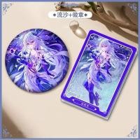 ราคา Genshin Impact Skirk Glitter Mahjong Goo Card Badge การ์ดอิฐขาตั้งของขวัญวันเกิดตกแต่ง/aaez (40406183119)
