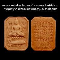 ราคา พระหลวงพ่อปาน วัดบางนมโค อยุธยา พิมพ์ขี่ปลาจีน รุ่นพุทธบูชา ปี 2533 หลวงพ่อฤๅษีลิงดำ ปลุกเสก รับประกันแท้ #หลวงพ่อปาน (22276773596)