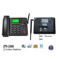 ราคา 4G โทรศัพท์สำหรับตั้งโต๊ะ Cordless Phone ETS-2266 4G/5G SIM โทรศัพท์ไร้สาย โทรศัพท์สำนักงาน โทรศัพท์บ้าน,ฟังก์ชั่น SMS (22412799706)
