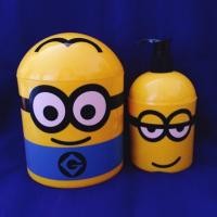 ราคา กล่องทิชชู + ขวดใส่สบู่เหลว ลายมินเนี่ยน Despicable Me Minion Made (3317247324)