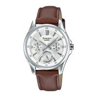 ราคา Casio Sheen นาฬิกาข้อมือผู้หญิง สายหนัง รุ่น SHE-3060L-7A - สีน้ำตาล (1817559874)