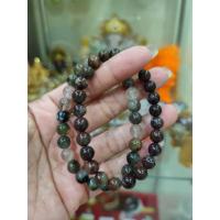 ราคา สร้อยข้อมือหินแท้ แก้วโป่งข่าม 6 mm. หินนำโชค หินมงคล หินธรรมชาติ (41957908924)