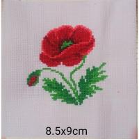 ราคา ดอกบ๊อบบี้ ครอสติช ปักสำเร็จ ขนาด 8.5x9cm (23362385645)