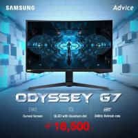 ราคา Samsung Gaming Monitor Curved QLED ขนาด 27 นิ้ว 2K 240hz รุ่น Odyssey G7 (LC27G75TQSEXXT) (24457702067)
