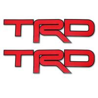 ราคา สติ๊กเกอร์ Sticker TRD สีแดง ขอบดำ (4183798304)