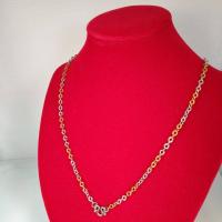 ราคา สร้อยคอ สแตนเลส 2 กษัตริย์ สร้อยสแตนเลส สีทองลายโซ่ผ่าลาย (5743997235)