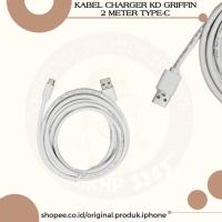 ราคา สายชาร์จ USB 2 เมตร TYPE C KD GRIFFIN ORIGINAL (48200549237)
