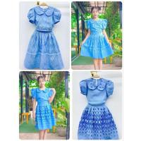 ราคา ชุดไทยประยุกต์เด็กโต ชุดไทยประยุกต์ผู้ใหญ่ตัวเล็ก (26616353782)