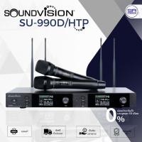 ราคา (ส่งฟรี/ผ่อน0%) SOUNDVISION SU990D/HTP Wireless Microphone ไมค์ลอยถือคู่ดิจิตอล ไมโครโฟนไร้สาย ย่าน UHF SU-990D (19201861695)