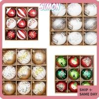 ราคา Simon 9 ชิ้น/เซ็ต Xmas เครื่องประดับ Ball, แขวน Xmas Baubles ต้นคริสต์มาสลูก, ตกแต่งคริสต์มาสพลาสติก 6 ซม.จี้ต้นคริสต์มาส (27614748842)