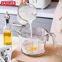 ราคา แก้วตวง 12 ออนซ์ 350ml500ml1000mlถ้วยตวง เหยือกตวง ทำจากแก้วอย่างหนา (13760773663)