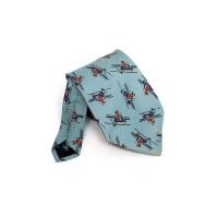 ราคา 4 - RALPH LAUREN Blue Vespa Printed Silk Tie (42067611907)