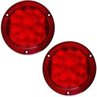 ราคา Dream Light 5.4 นิ้วไฟท้ายรถพ่วง 2PCS LED กันน้ํารอบหยุดเบรคไฟเลี้ยวสําหรับ RV รถบรรทุก Van Camper เรือ Lorry Dual สีแดง, DOT ได้รับการอนุมัติ, 12V 4.1 วัตต์ (41777074727)