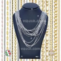 ราคา 18K-N02 สร้อยคอทองขาวแท้ ITALY 750 White gold รุ่น Long DC Anchor W170 (21988389843)
