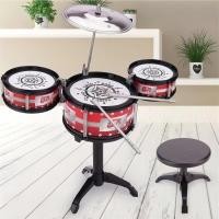 ราคา กลองชุดเด็ก กลองชุดใหญ่ 3ใบ กลองของเล่น ของเล่นดนตรี กลองชุดเด็กสมจริง (27481684998)