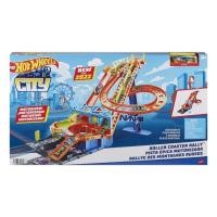 ราคา Hot Wheels City Roller Coaster Rally Playset ฮอตวีล ซิตี้ ชุดรางรถไฟเหาะ โรลเลอร์ โคสเตอร์ (HDP04) (24810649315)