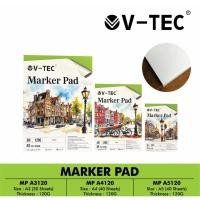 ราคา V-TEC MARKER Pad 120gsm 40 30 แผ่นขนาด A5 A4 A3 - สมุดวาดภาพกระดาษ Marker ภาพวาดการวาดภาพ (53952774796)
