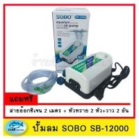 ราคา ปั้มลม ปั้มออกซิเจน SOBO SB-12000 สำหรับตู้ปลา อ่างปลา (1835915430)