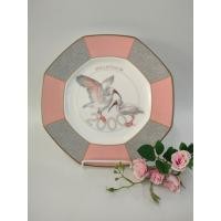 ราคา MILLENNIUM 2000 nikko hotels internatiomal จานฉลองครบรอบ2000ปี รูปนกไอบิส จานเซรามิค มีรูสำหรับห้อย ขอบทอง (24913759383)