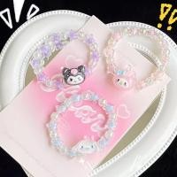 ราคา สร้อยข้อมือคู่รัก Balltest ลายการ์ตูน Cinnamoroll Kuromi My Melody น่ารัก Sanrio อะนิเมะสร้อยข้อมือลูกปัดคริสตัล (41150939751)