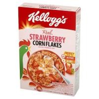 ราคา เคลล็อกส์ คอร์นเฟลกส์สตรอเบอร์รี่ แผ่นข้าวโพดอบกรอบผสมแครนเบอร์รี่ และเนื้อสตรอเบอร์รี่บด 180กรัม (11743910930)