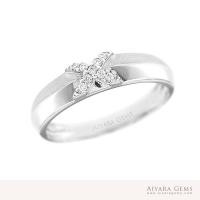 ราคา แหวนเพชรล้อมวง 0.08 กะรัต น้ำ 98VVS2 (SR-00380) (5988108809)