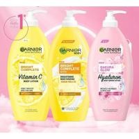 ราคา Garnier Bright Extra Brightening Repairing Serum Milk UV ขนาด 400ML. ครีมกานิเย่ มี 3 สูตร (20502362348)