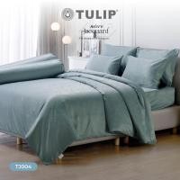 ราคา TULIP รุ่น Micro Jacquard TJ004 ชุดผ้าปูที่นอน ผ้าห่ม ผ้านวม ทอลายนูนบนเนื้อผ้า สีพื้น ให้ความเรียบ หรู (23171072827)