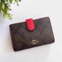 ราคา COACH MEDIUM CORNER ZIP WALLET IN SIGNATURE CANVAS #F23553 (6981024783)