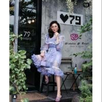 ราคา Widelia@real Dress เดรสแขนยาวทรงปล่อย งานปักมาทั่วทั้งตัว ปักสวยแน่นอน บอกเลยน่ารักมั๊กๆ (7038714330)