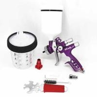 ราคา หัวฉีด 1.3 มม. LVLP ปืนสเปรย์อากาศรถยนต์ Airbrush สําหรับพ่นสีปืนพร้อมถังผสม (48152968868)