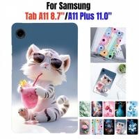 ราคา สําหรับ Samsung Galaxy Tab A11 + A11 Plus 11.0 SM-X230 SM-X235 SM-X236B Tab A11 8.7 Wi-Fi SM-X133 LTE SM-X135 แท็บเล็ตป้องกันกรณีดอกไม้ที่สวยงามรูปแบบปลอกนุ่ม (57351036685)