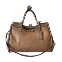 ราคา COACH 26329 กระเป๋าถือหนังแท้สีน้ำตาล (40918270262)