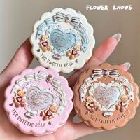 ราคา FLOWER KNOWS Sweetheart Little Bear Powder Blusher ผ้าไหมซาตินขยายสี Rudy และ Rosy Fine Powder Texture Powder Blusher (42426536372)