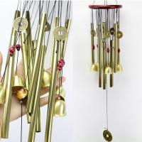 ราคา กระดิ่งลม (แท่งทองเหลือง 4 ท่อ ระฆัง 5 ลูก) โมบายตกแต่งบ้าน ตกแต่งสวน โมบายกระดิ่ง กระดิ่ง โมบายดนตรี โมบาย (43272103909)