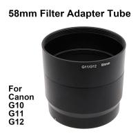ราคา For Canon PowerShot G10 G11 G12 Filter Adapter Tube Ring 58mm Metal Replacement for LA-DC58K Lens Protector Extension Tu (26069603537)
