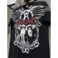 ราคา เสื้อยืดมือสอง Aerosmith วงแอโรสมิธ สีดำ ลาย OVP หน้าหลัง World Tour 2009 สกรีนจม สภาพดี ตอกลิขสิทธิ์แท้ Size M (27926679344)