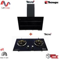 ราคา (Tecnogas) เครื่องดูดควันแบบกระโจม 90 ซม. TNP HD 90 SLOPE B + เตาแก๊ส 2 หัว ขนาด 71 ซม. TNS HB 207141 B ฟรีท่อลม 1.5 ม. (29904237147)