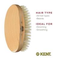ราคา แปรงหวีผม KENT MG3 Mens Finest Beechwood Pure White Bristle Oval Brush ขนหมูป่าสีขาวแท้ จากอังกฤษ (42206648301)