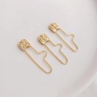 ราคา เข็มกลัดรูปตัว U เพทายเคลือบทอง 14K สําหรับอุปกรณ์เสริมวัสดุเครื่องประดับ DIY (28472330217)
