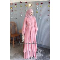 ราคา abaya อาบาย่าเดรสชีฟอง รุ่นชีฟองฮาบีบี ชุดพร้อมส่ง เดรสราคาถูก ชุดมุสลิมหญิง เดรสอิสลาม (53152909202)