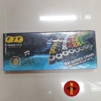 ราคา โซ่แต่งสี KSR (CYC) สีทอง, เหลือง 420SVx120L (เเพคเกจไม่สวย เกิดจากการเก็บ) Kawasaki ชุดโซ่แต่ง (17345200453)