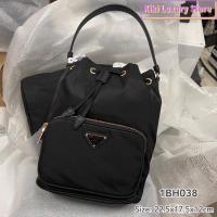 ราคา ถูกที่สุด ของแท้ 100% Prada Nylon Bucket Bag (24853136521)